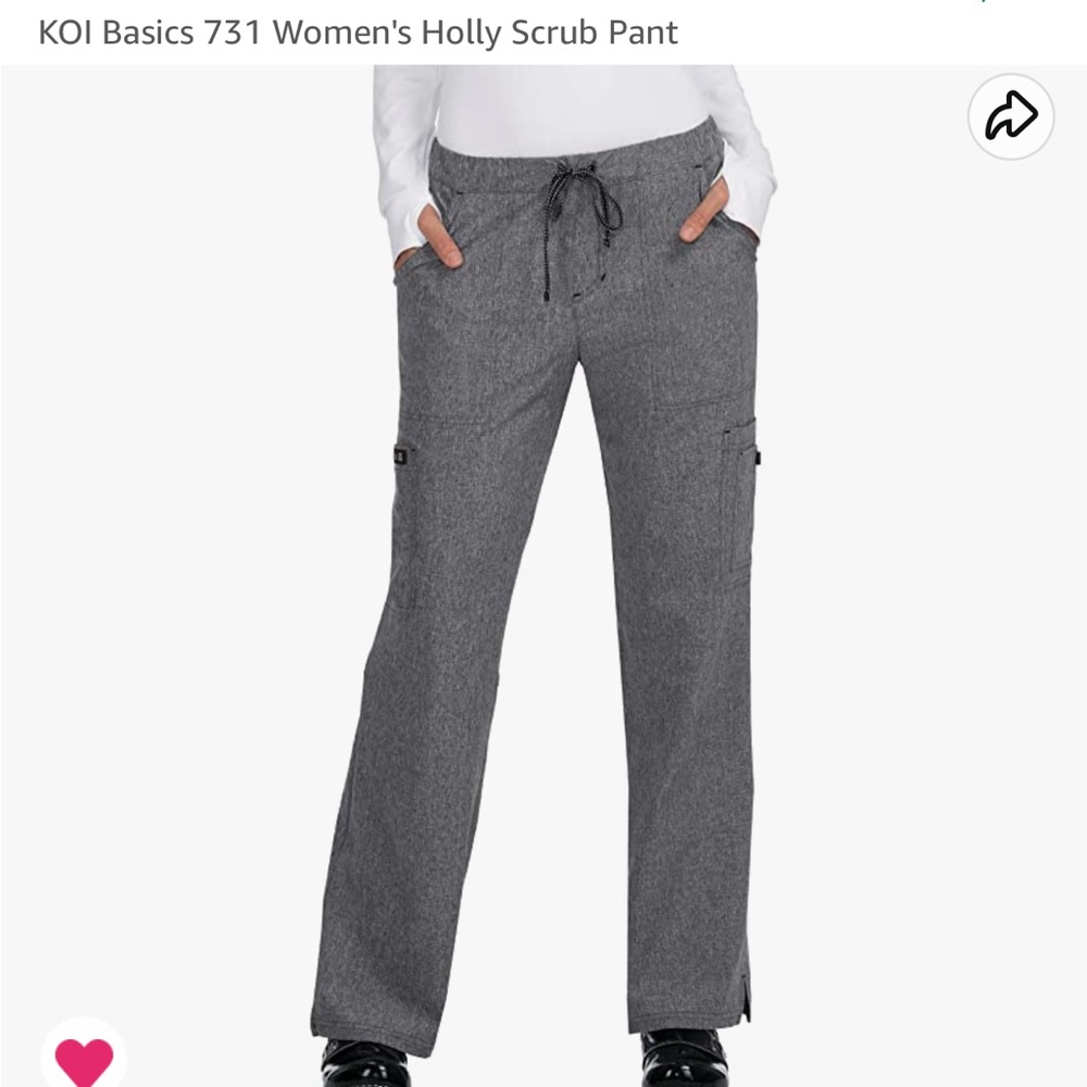 Koi Basics Holly Scrub pant 731 - Heather Gray